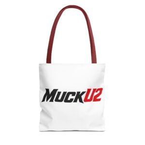 MuckU2 Canvas Tote Bag – Black & Red Poker Logo