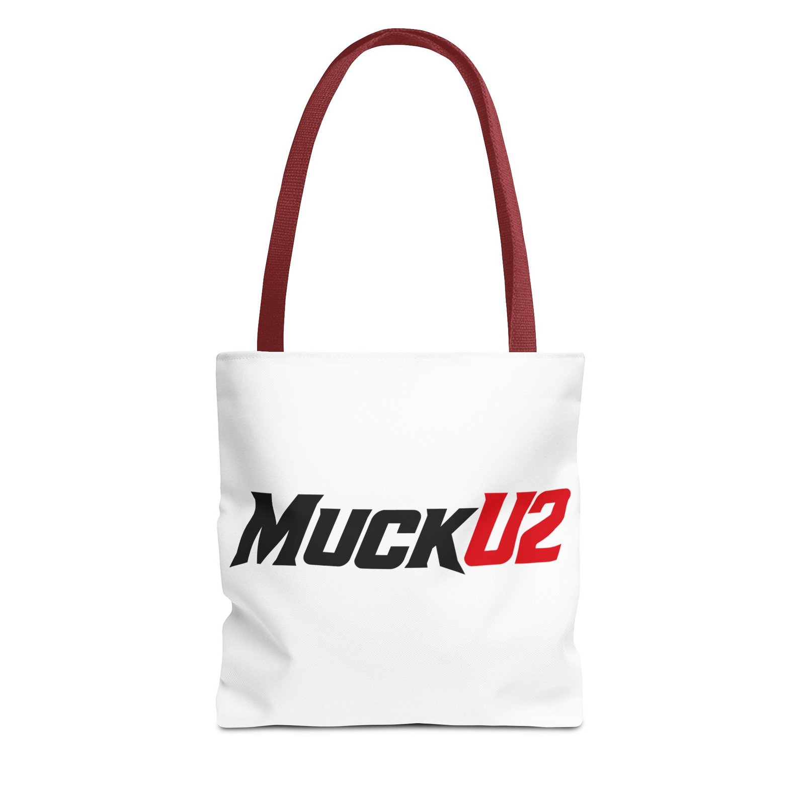 MuckU2 Canvas Tote Bag – Black & Red Poker Logo