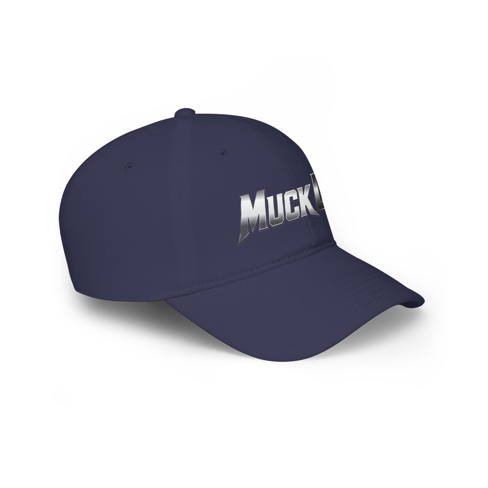 MuckU2 Poker Cap – Silver Logo Baseball Hat