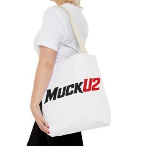MuckU2 Canvas Tote Bag – Black & Red Poker Logo