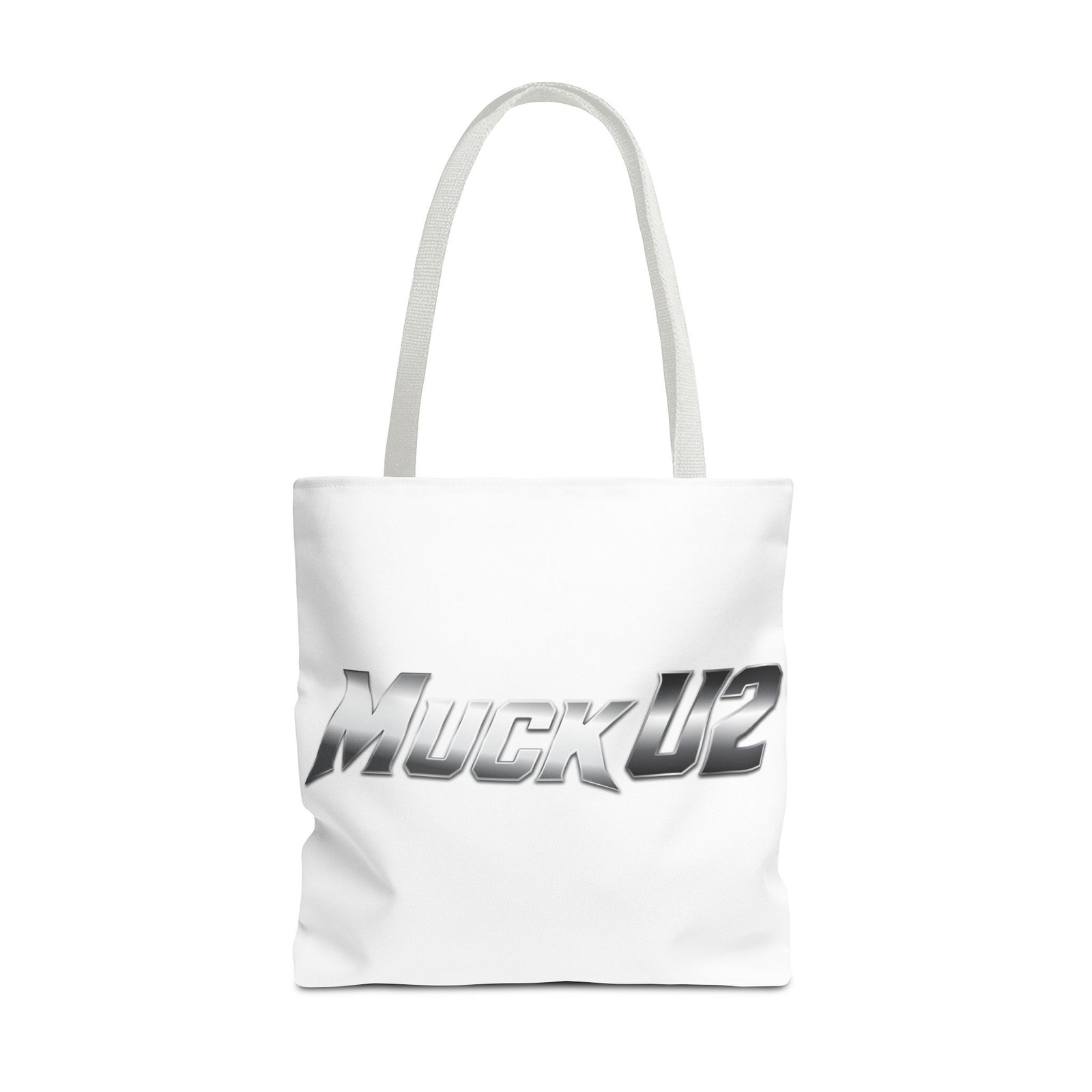 MuckU2 Canvas Tote Bag – Silver Gradient Poker Logo
