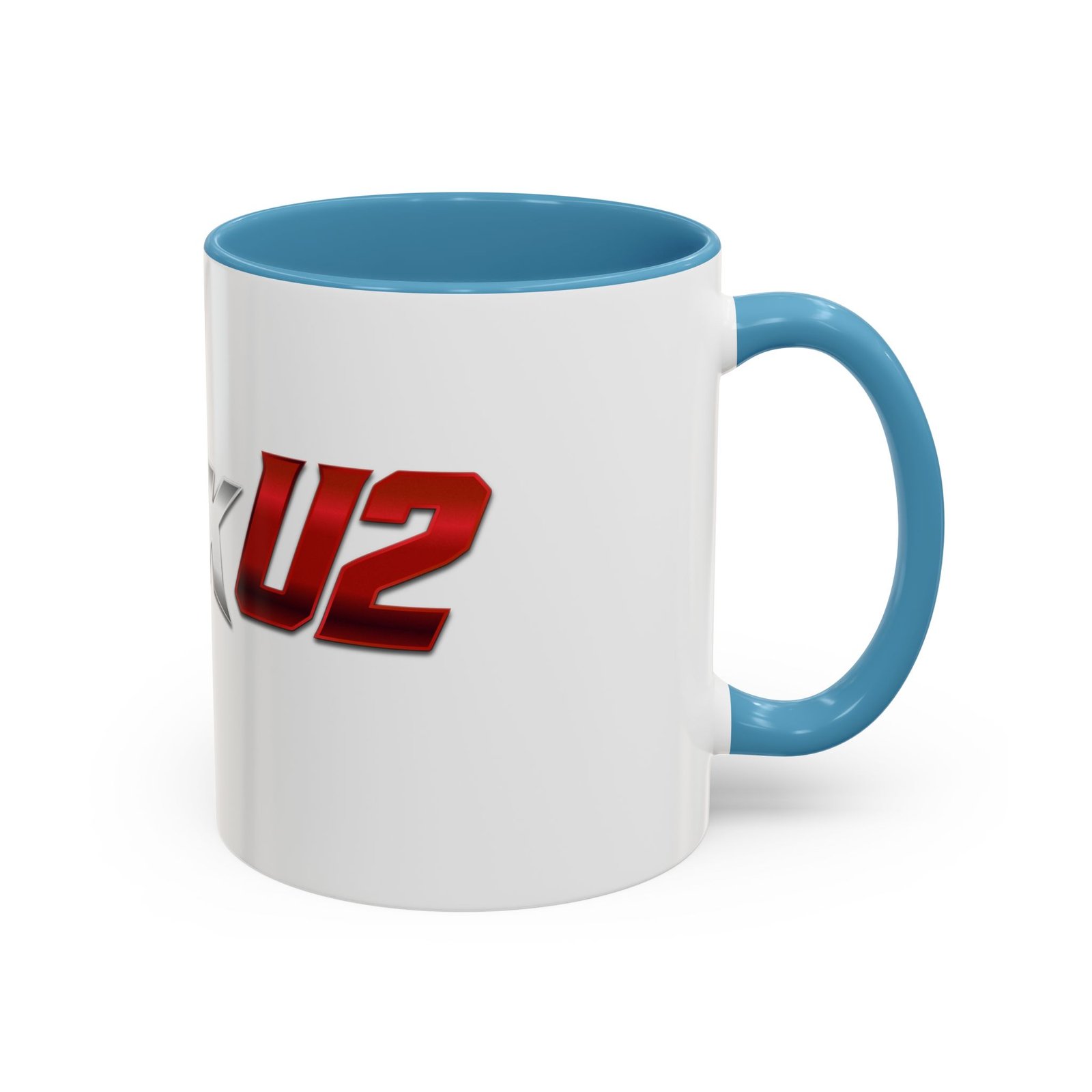 MuckU2 Mug – Silver & Red Logo Poker Coffee Mug