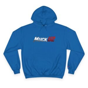 MuckU2 Hoodie – Silver & Red Logo Poker Pullover