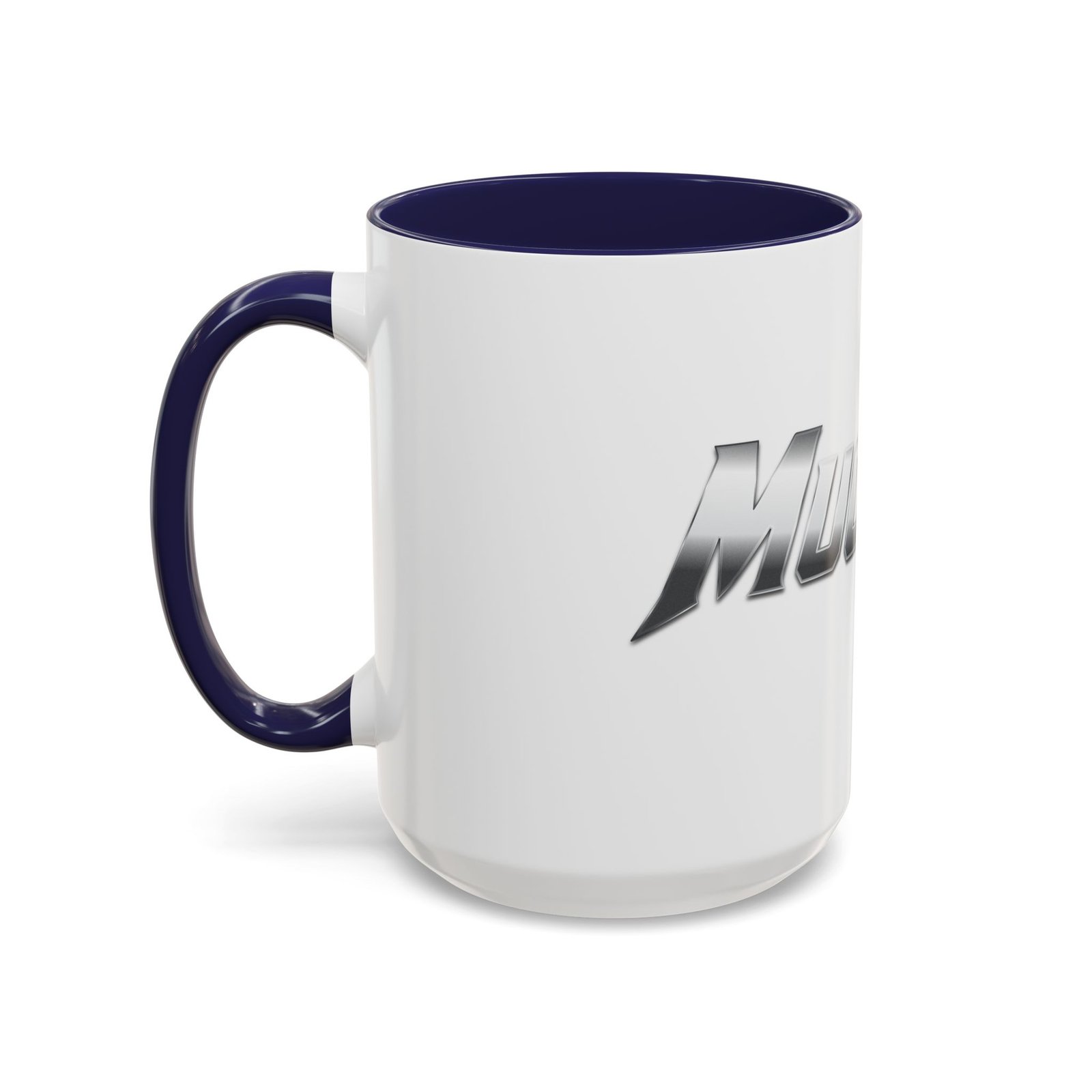 MuckU2 Mug – Silver & Red Logo Poker Coffee Mug