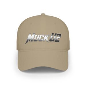 MuckU2 Poker Cap – Silver Logo Baseball Hat