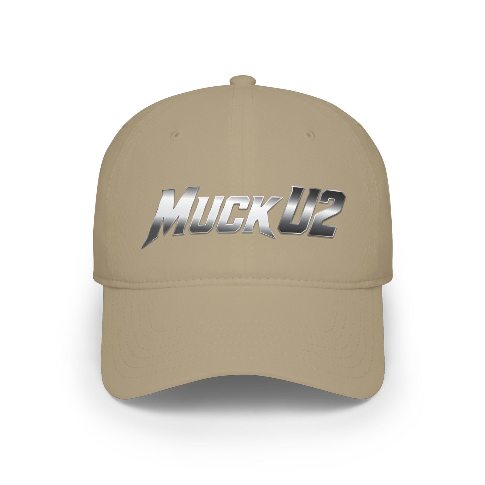 MuckU2 Poker Cap – Silver Logo Baseball Hat