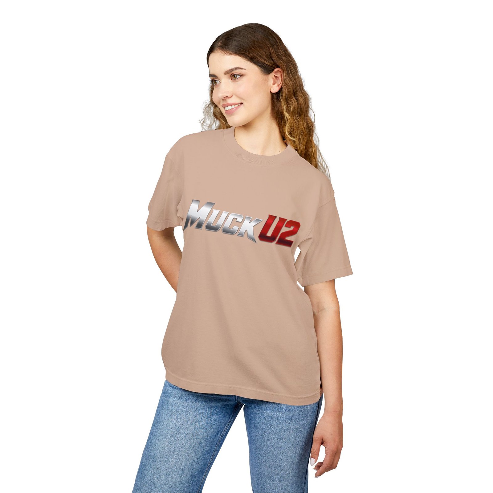 MuckU2 T-Shirt – Silver & Red Logo Poker Tee