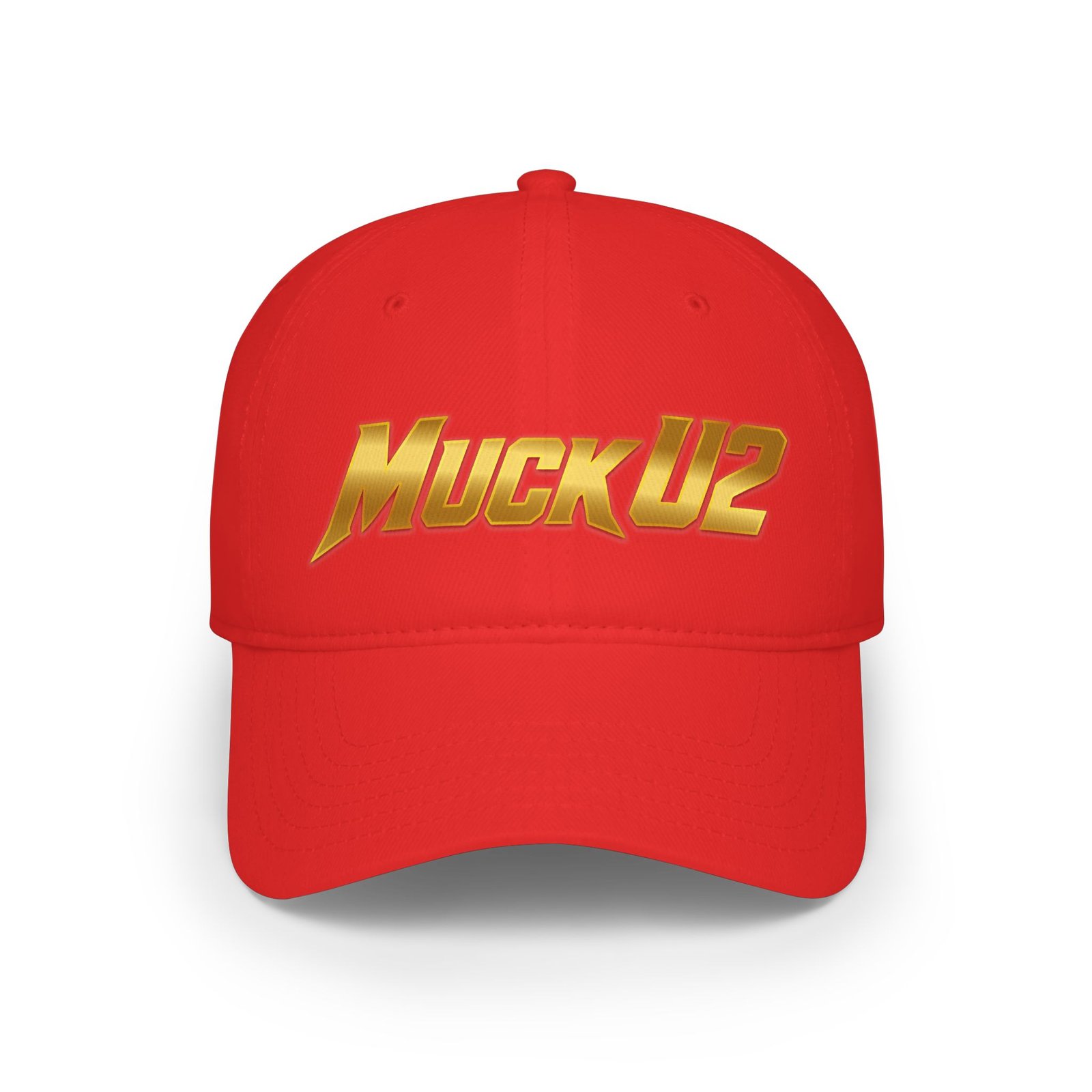 MuckU2 Poker Cap – Gold Logo Baseball Hat