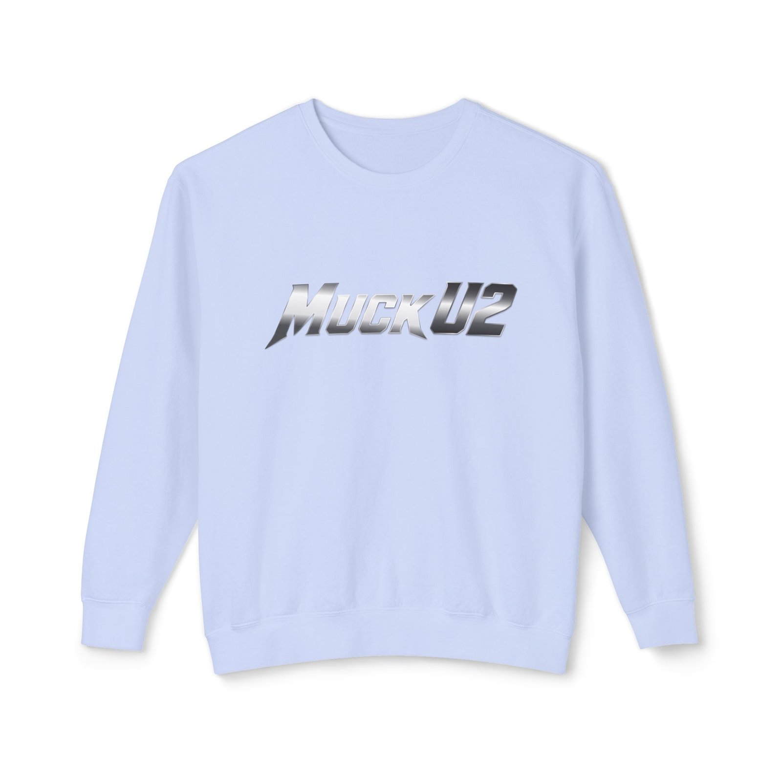 MuckU2 Sweatshirt – Silver Logo Poker Crewneck