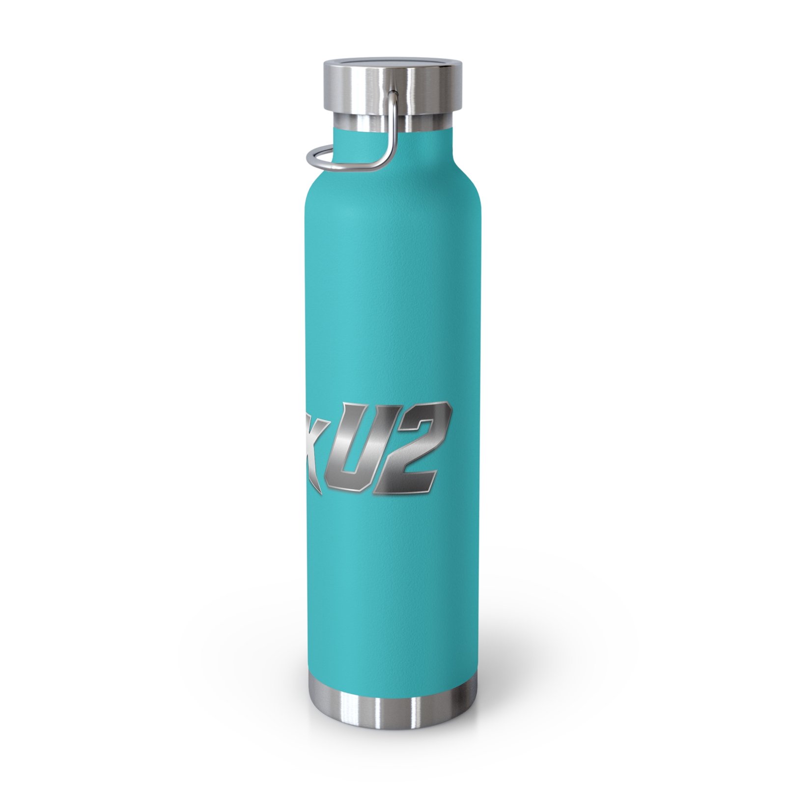 MuckU2 Insulated Water Bottle – Gradient Silver Poker Logo