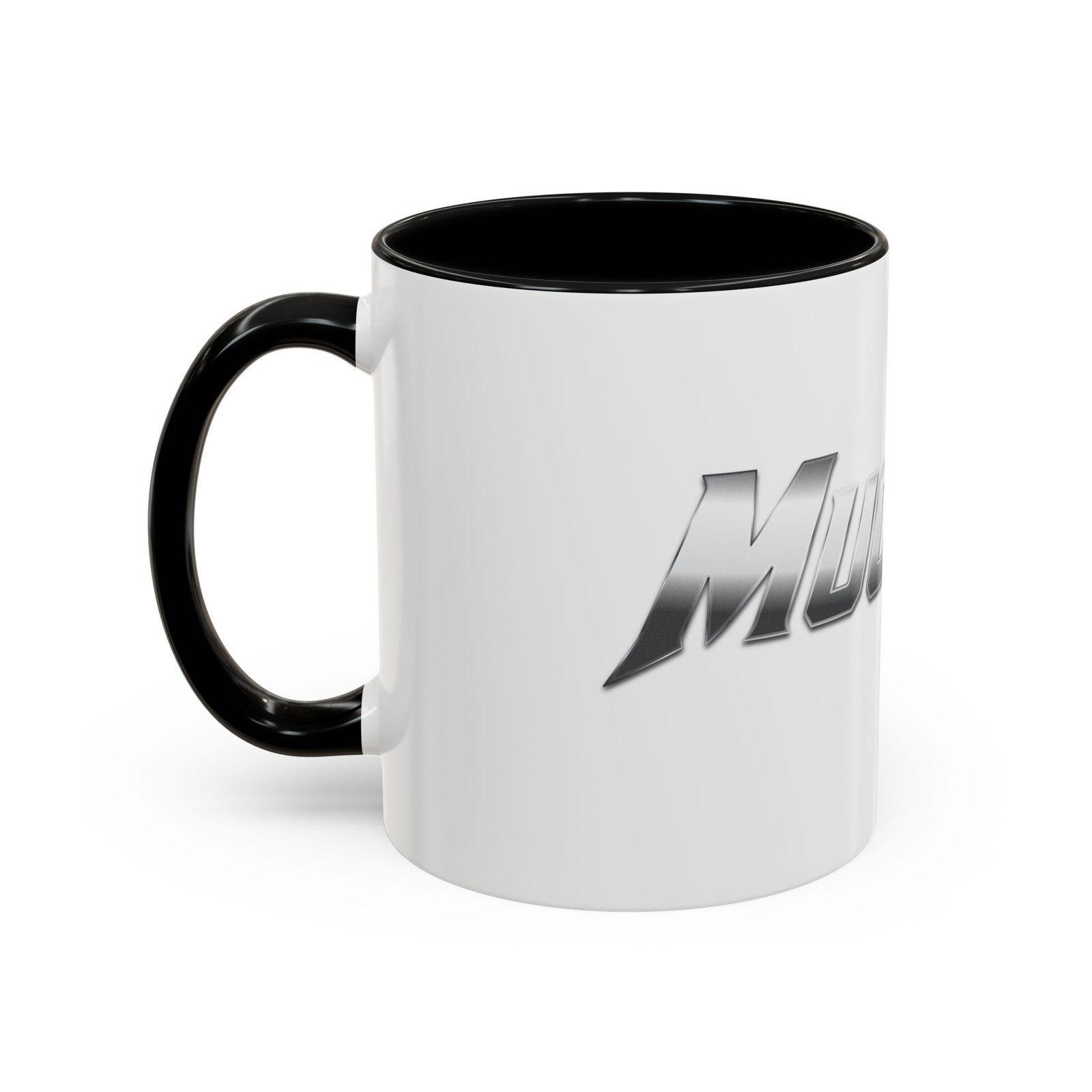MuckU2 Mug – Silver & Red Logo Poker Coffee Mug