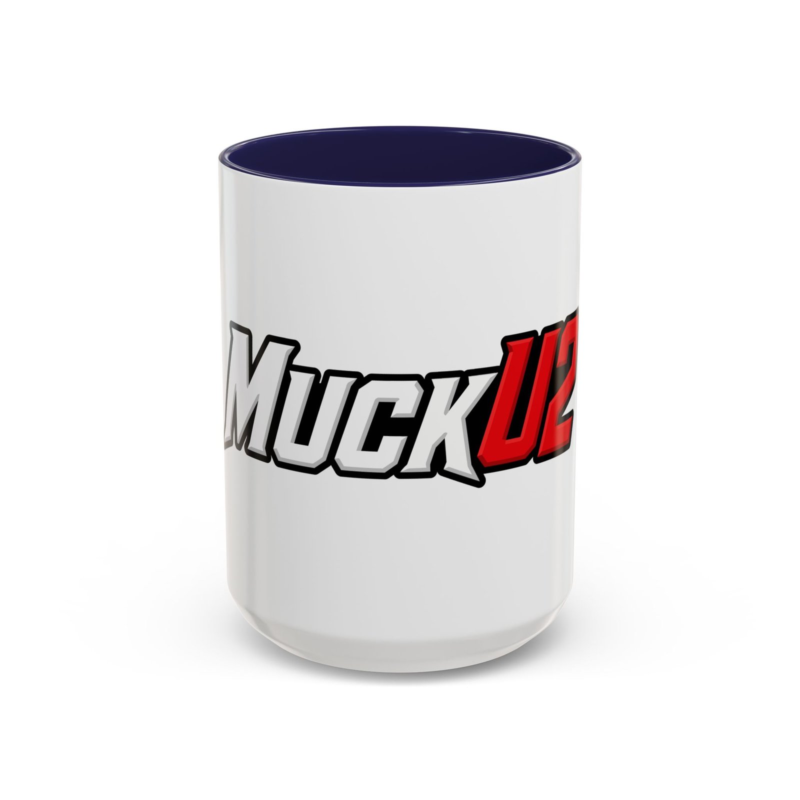 MuckU2 Mug – White & Red Logo Poker Coffee Mug