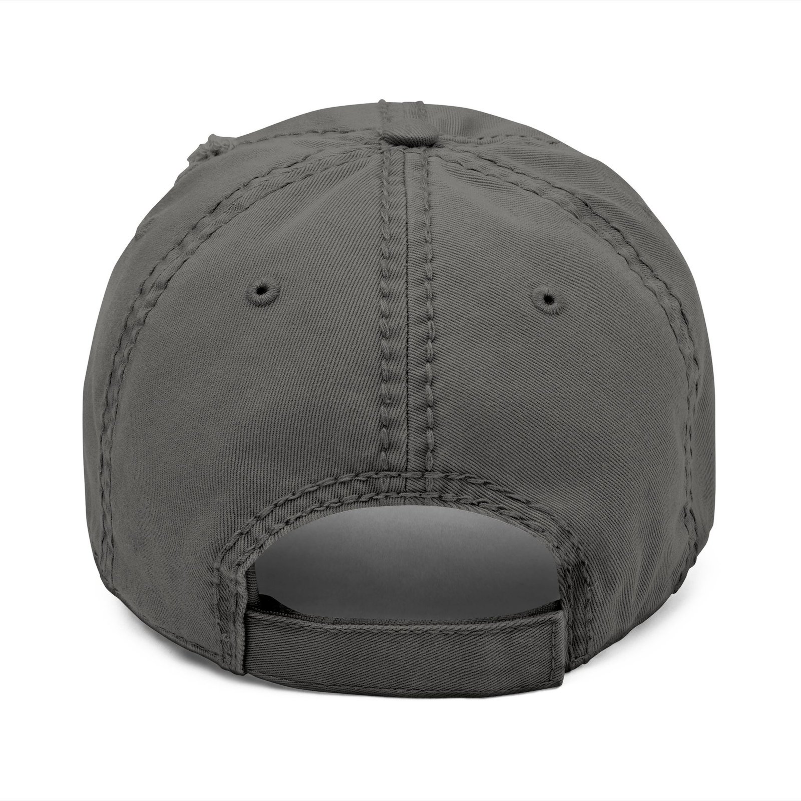 MuckU2 Distressed Dad Hat – Gold Embroidered Poker Cap