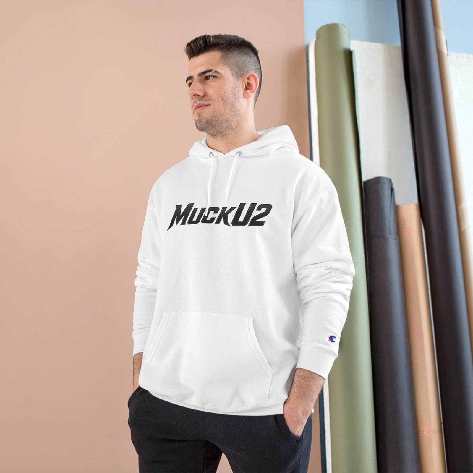MuckU2 Hoodie – Black Logo Poker Pullover