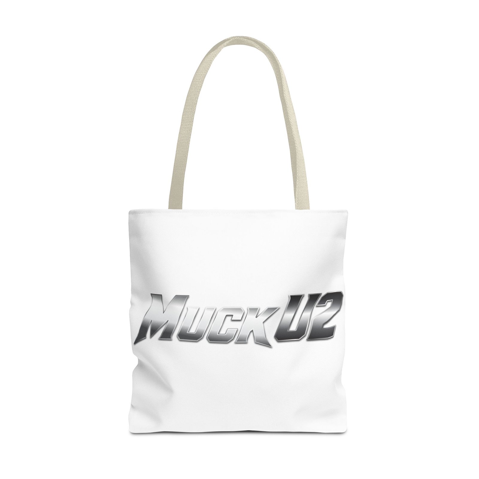 MuckU2 Canvas Tote Bag – Silver Gradient Poker Logo