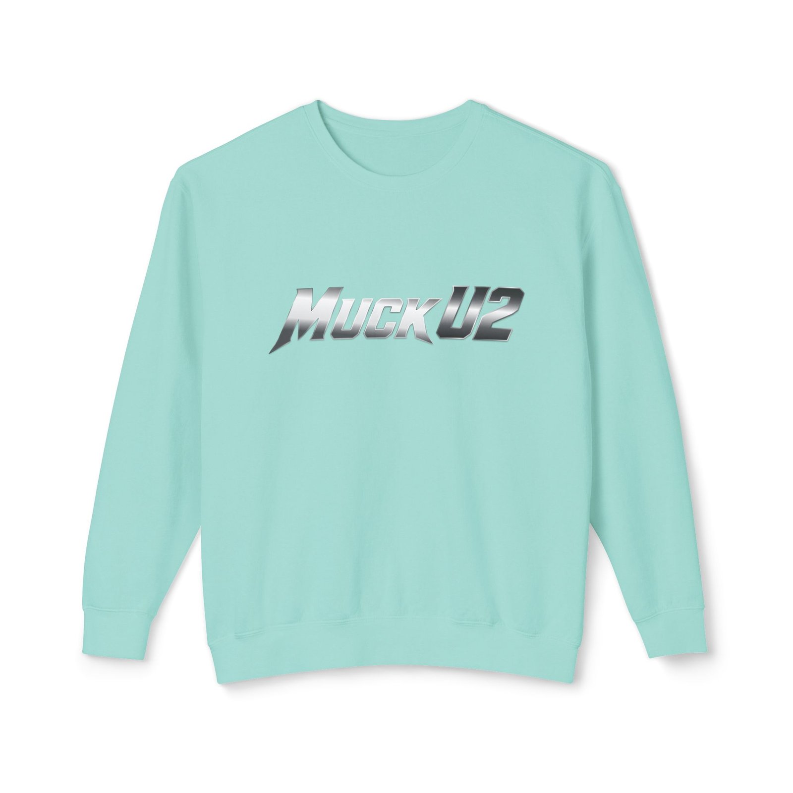 MuckU2 Sweatshirt – Silver Logo Poker Crewneck