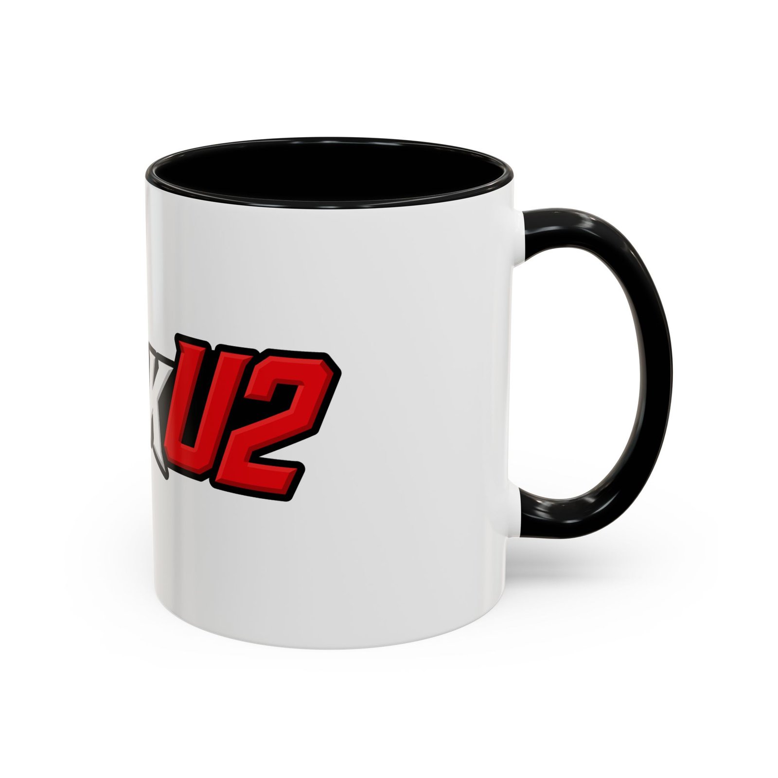 MuckU2 Mug – White & Red Logo Poker Coffee Mug