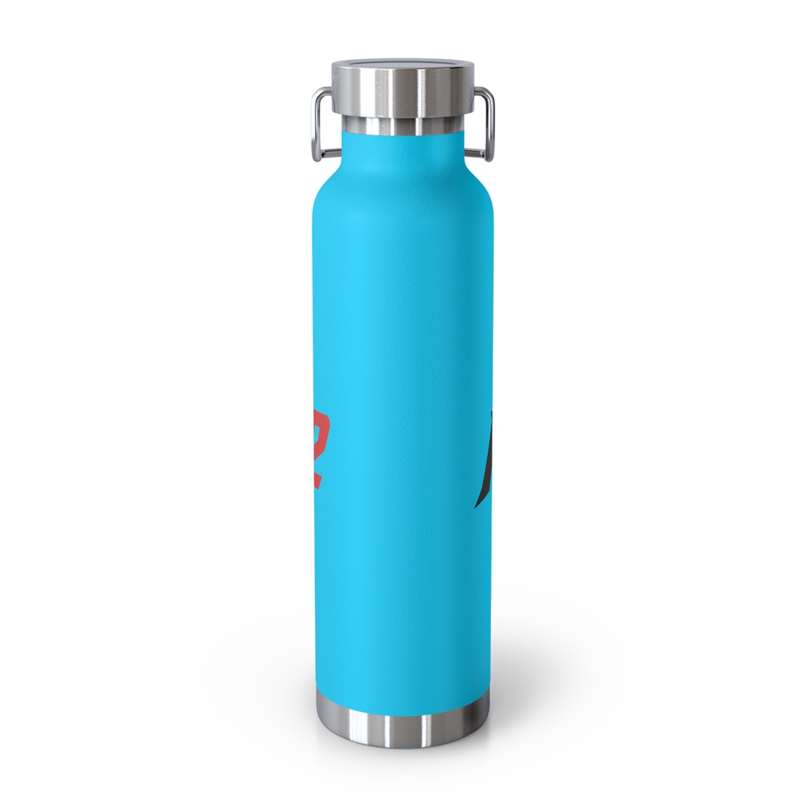 MuckU2 Insulated Water Bottle – Black & Red Logo