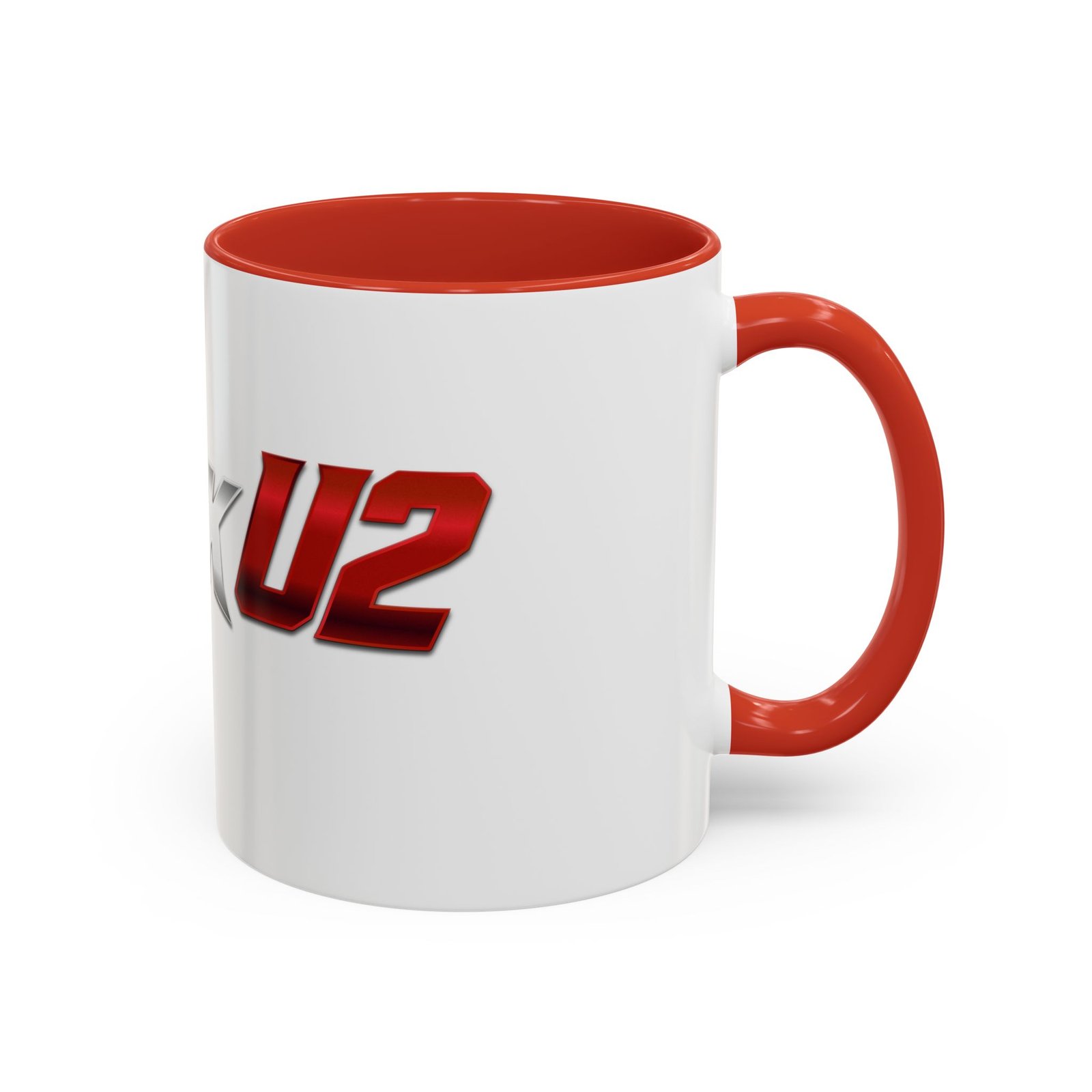 MuckU2 Mug – Silver & Red Logo Poker Coffee Mug