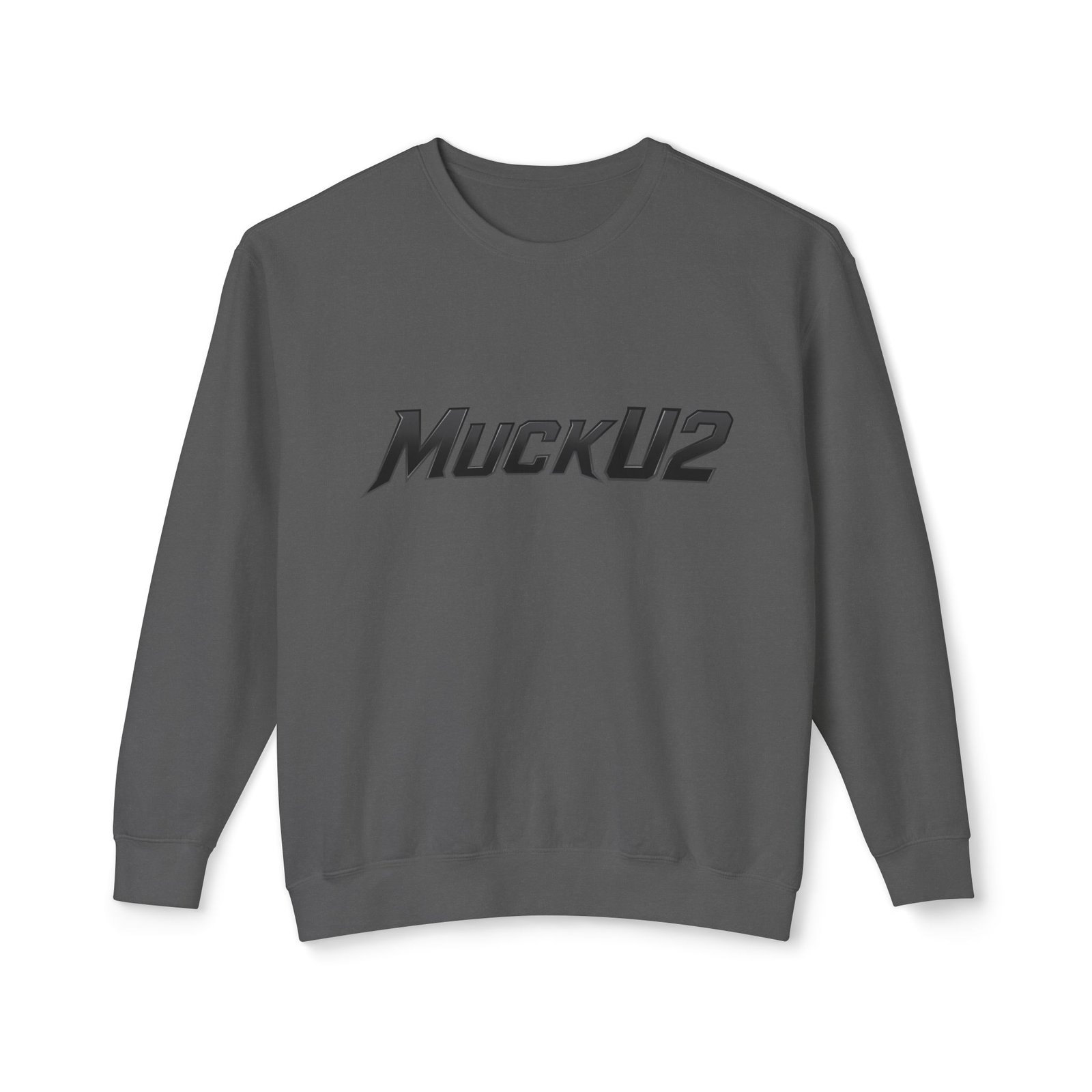 MuckU2 Sweatshirt – Black Logo Poker Crewneck
