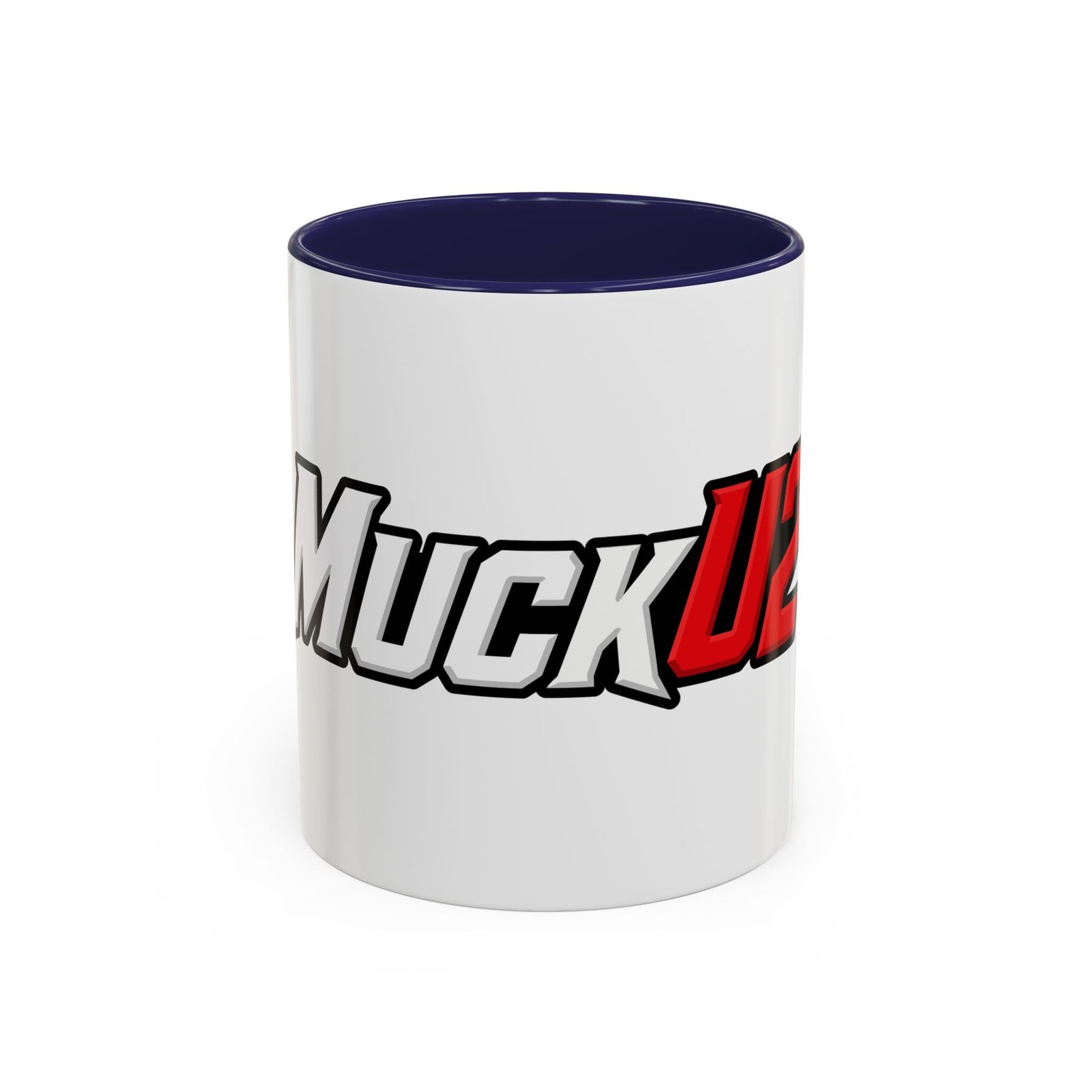 MuckU2 Mug – White & Red Logo Poker Coffee Mug