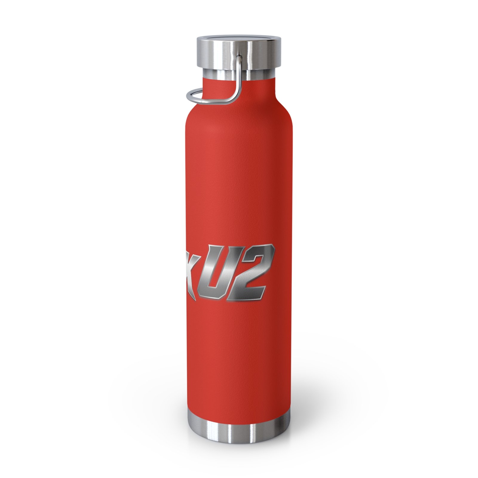 MuckU2 Insulated Water Bottle – Gradient Silver Poker Logo