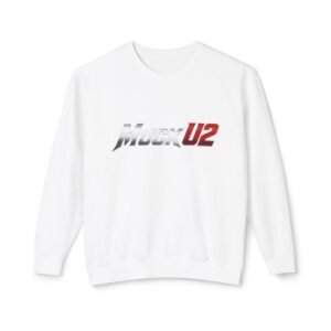 MuckU2 Sweatshirt – Silver & Red Logo Poker Crewneck