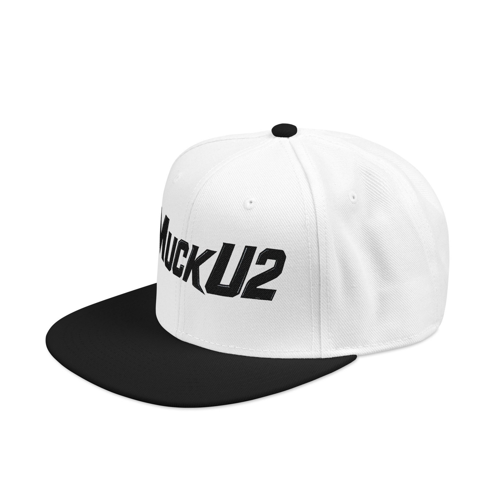 MuckU2 Snapback Poker Cap – Black Logo
