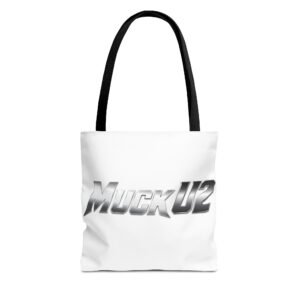 MuckU2 Canvas Tote Bag – Silver Gradient Poker Logo