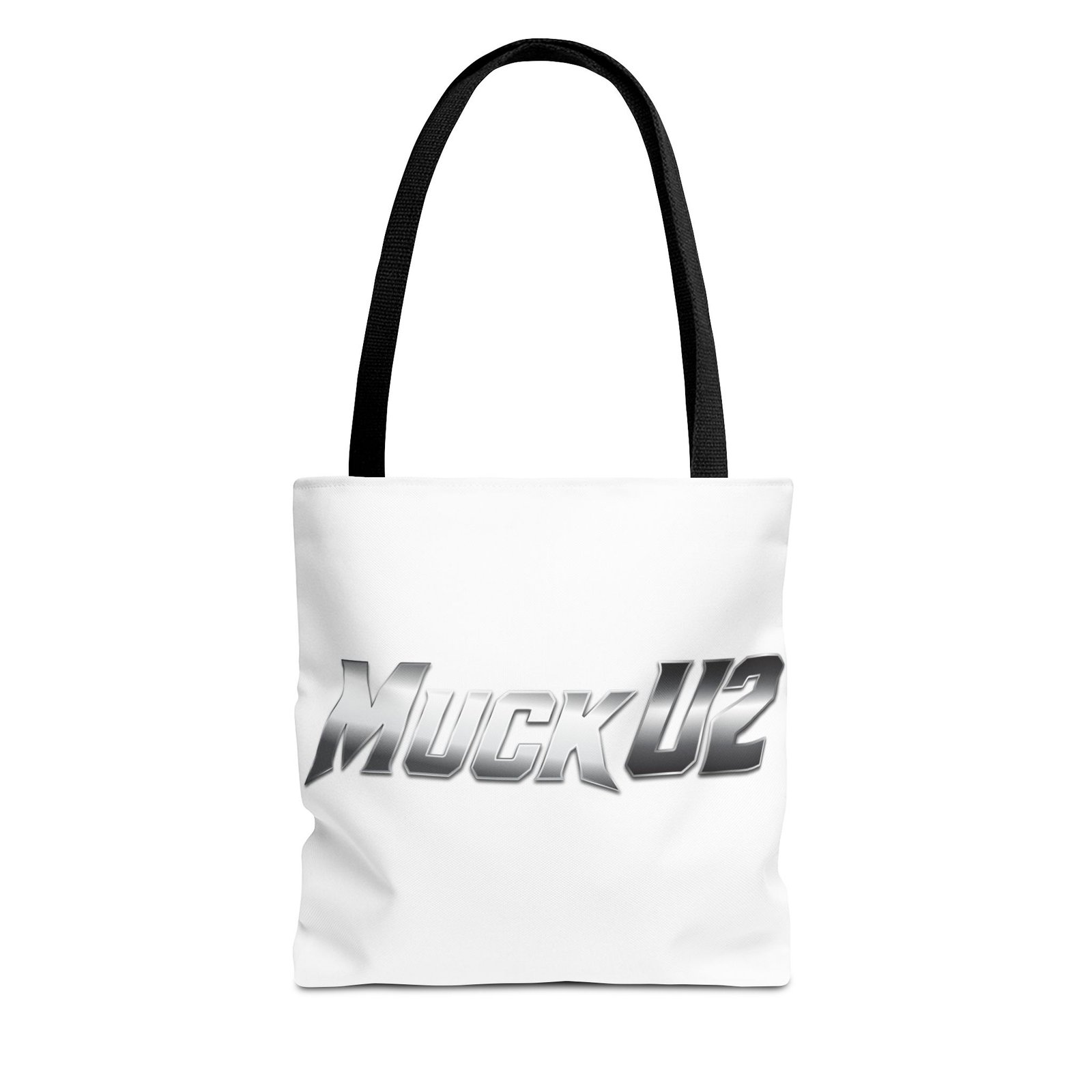 MuckU2 Canvas Tote Bag – Silver Gradient Poker Logo