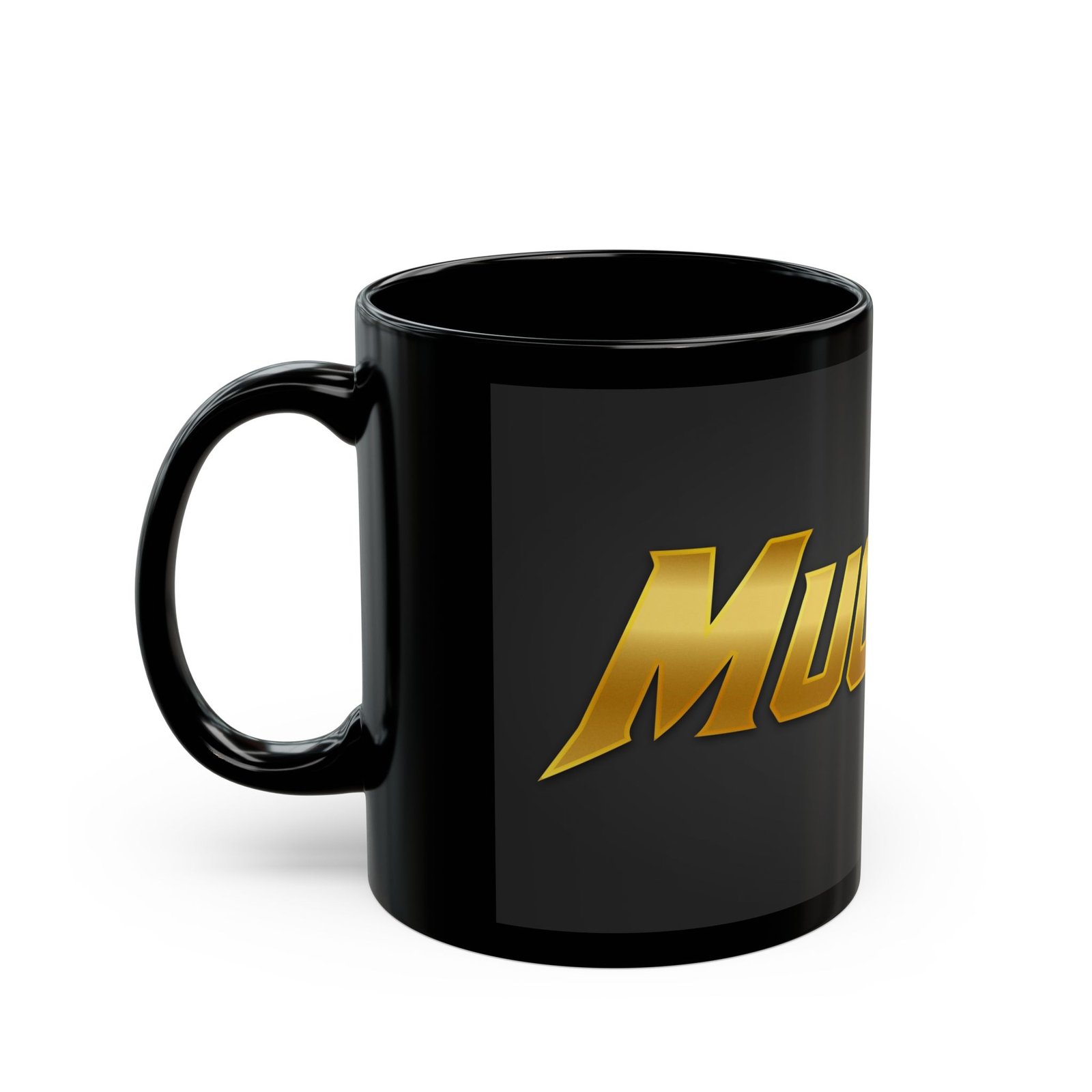 MuckU2 Black Mug – Gold Logo Poker Mug