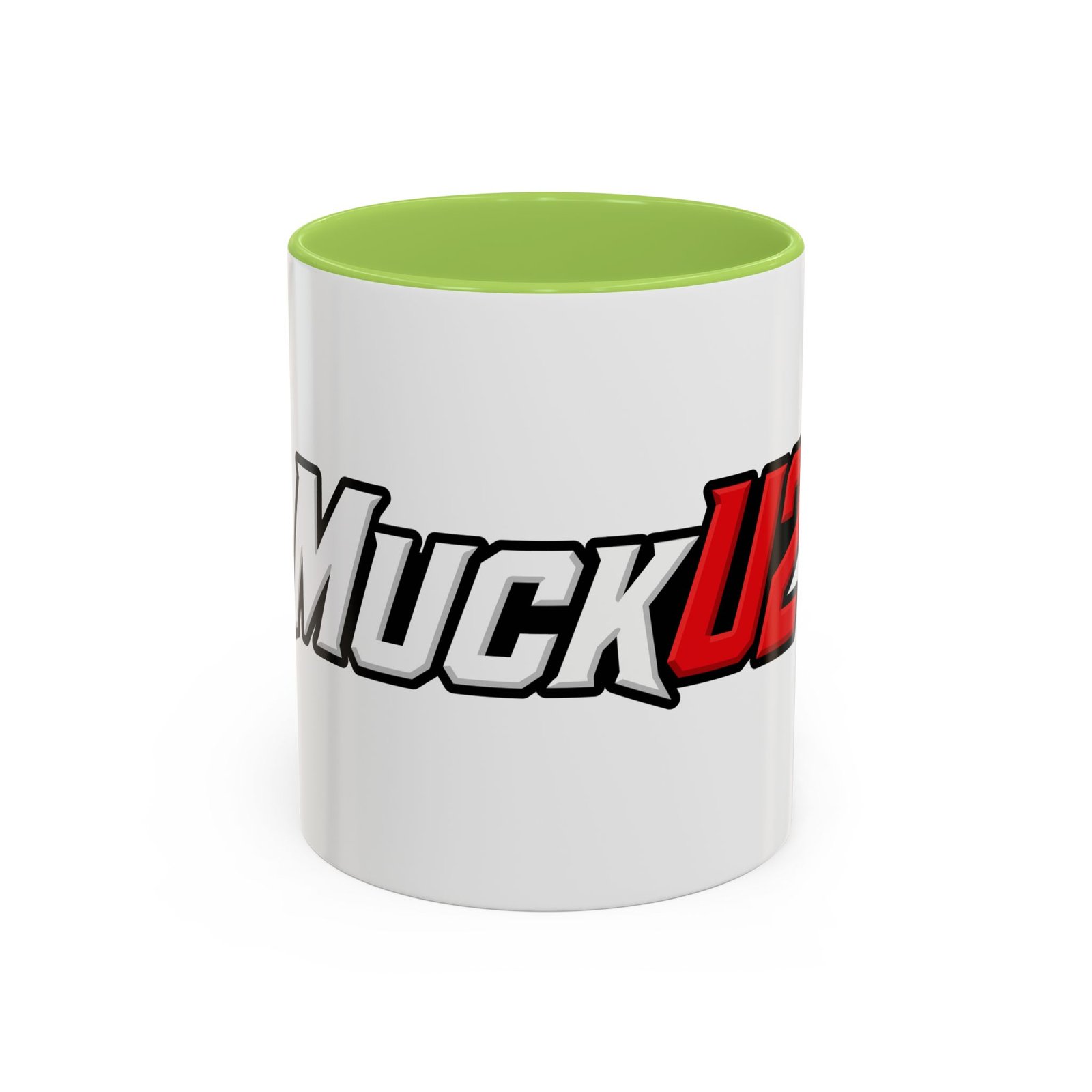 MuckU2 Mug – White & Red Logo Poker Coffee Mug