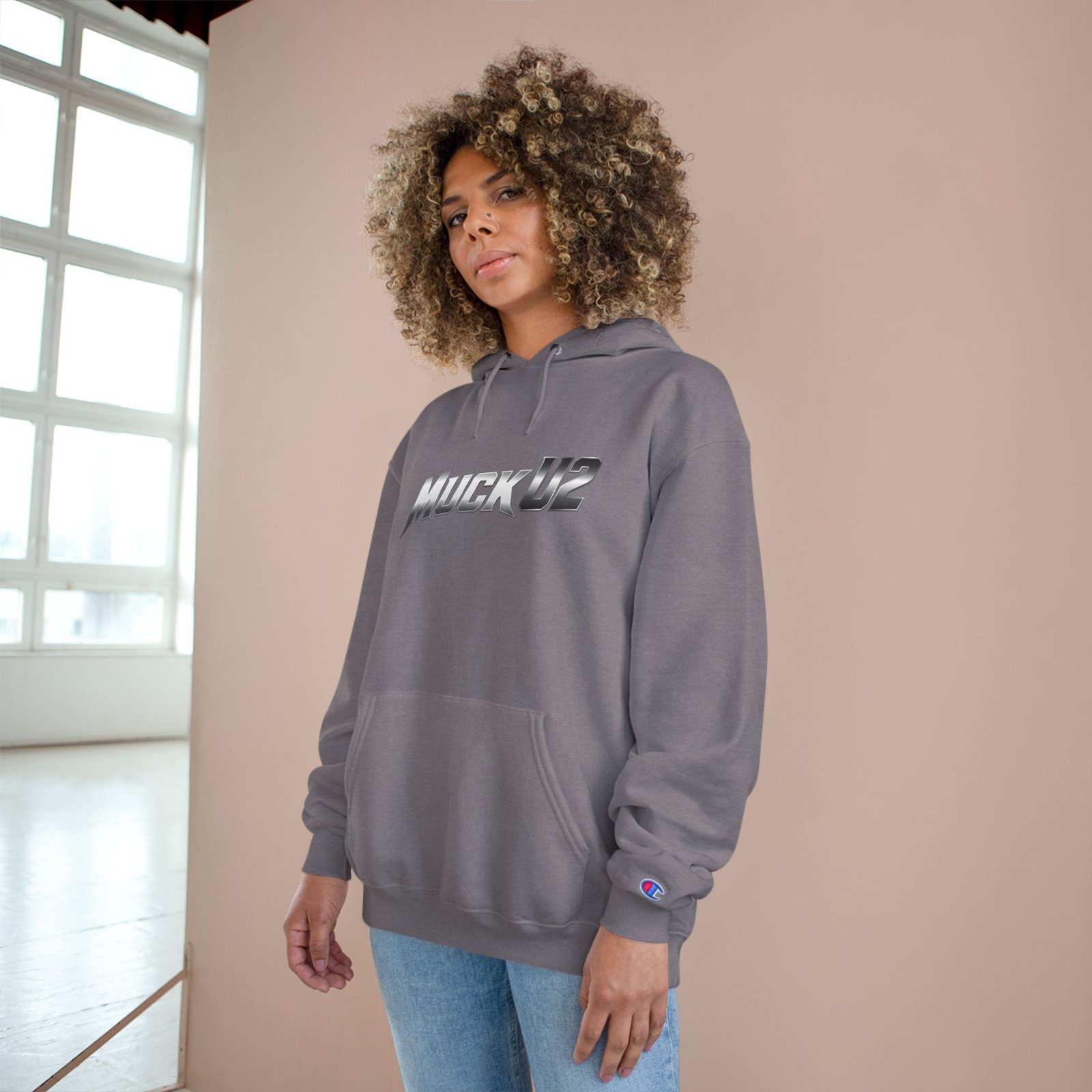 MuckU2 Hoodie – Silver Logo Poker Pullover