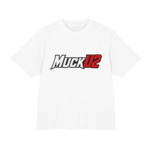 MuckU2 T-Shirt – White & Red Logo Poker Tee