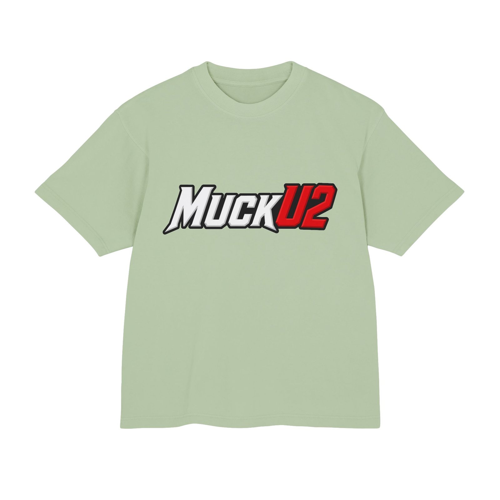 MuckU2 T-Shirt – White & Red Logo Poker Graphic Tee