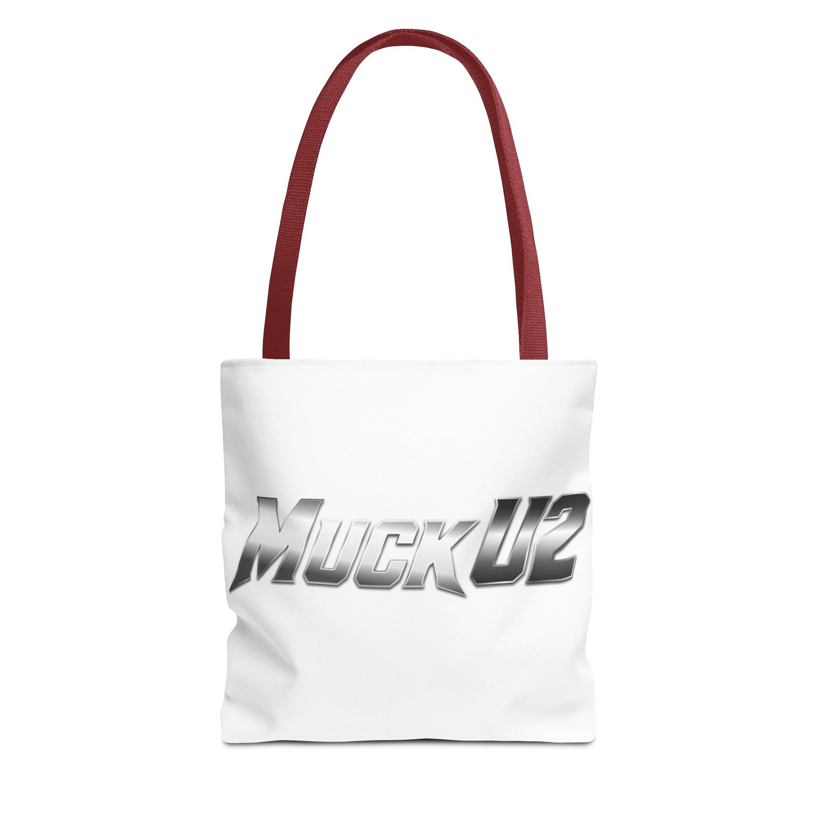 MuckU2 Canvas Tote Bag – Silver Gradient Poker Logo