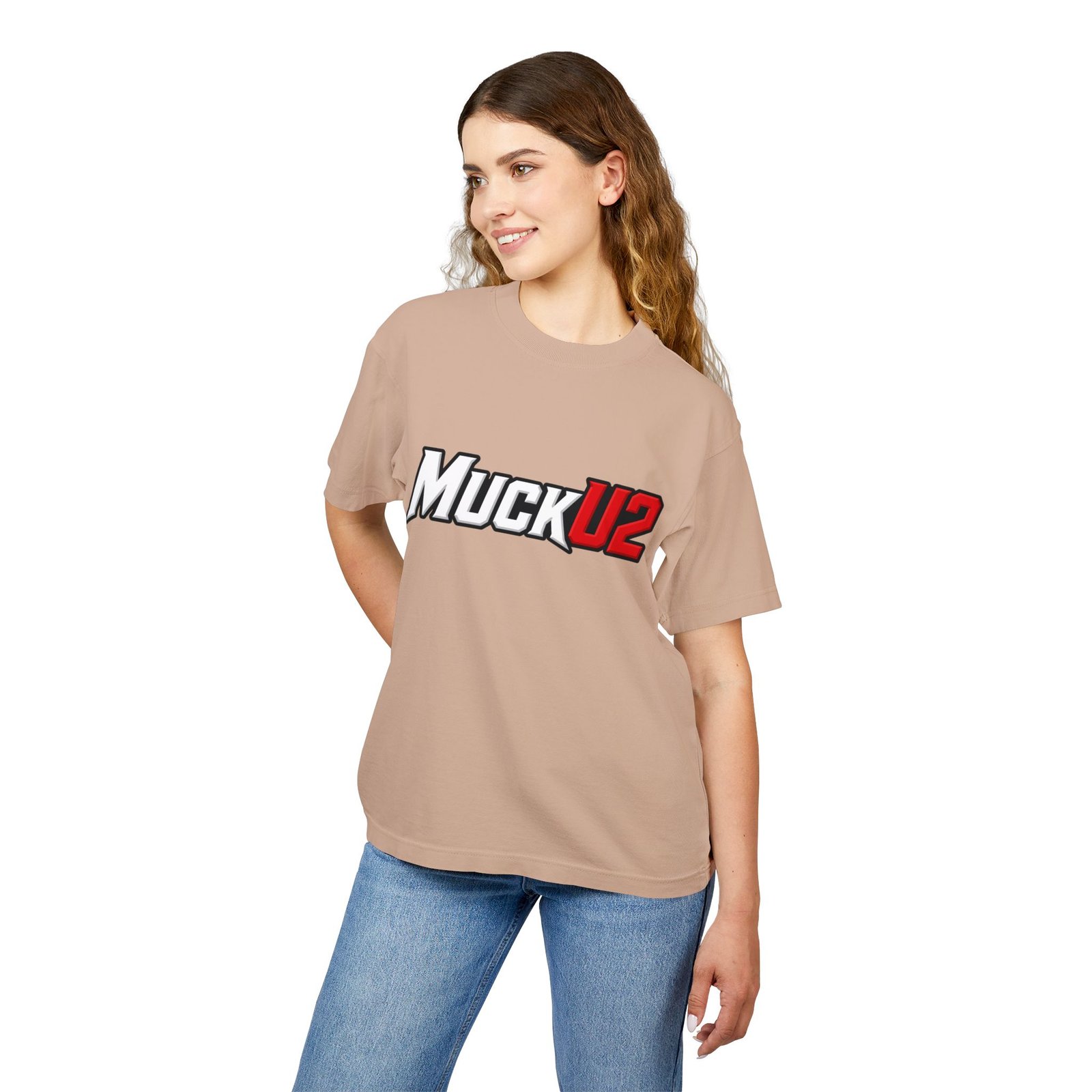 MuckU2 T-Shirt – White & Red Logo Poker Tee