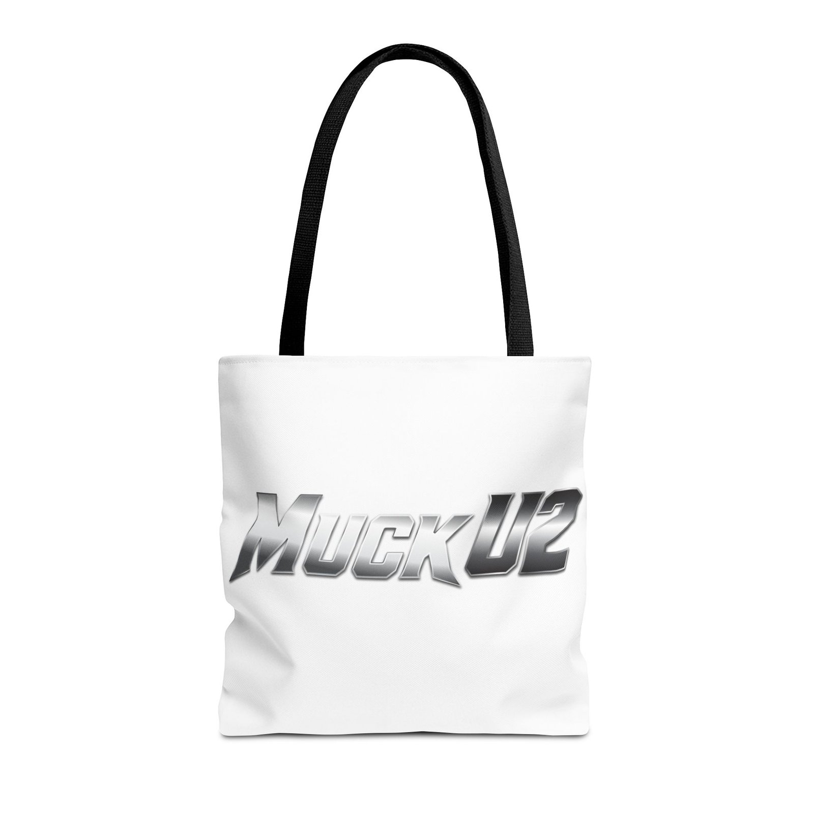 MuckU2 Canvas Tote Bag – Silver Gradient Poker Logo