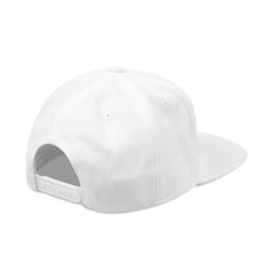 MuckU2 Snapback Poker Cap – White & Red Logo