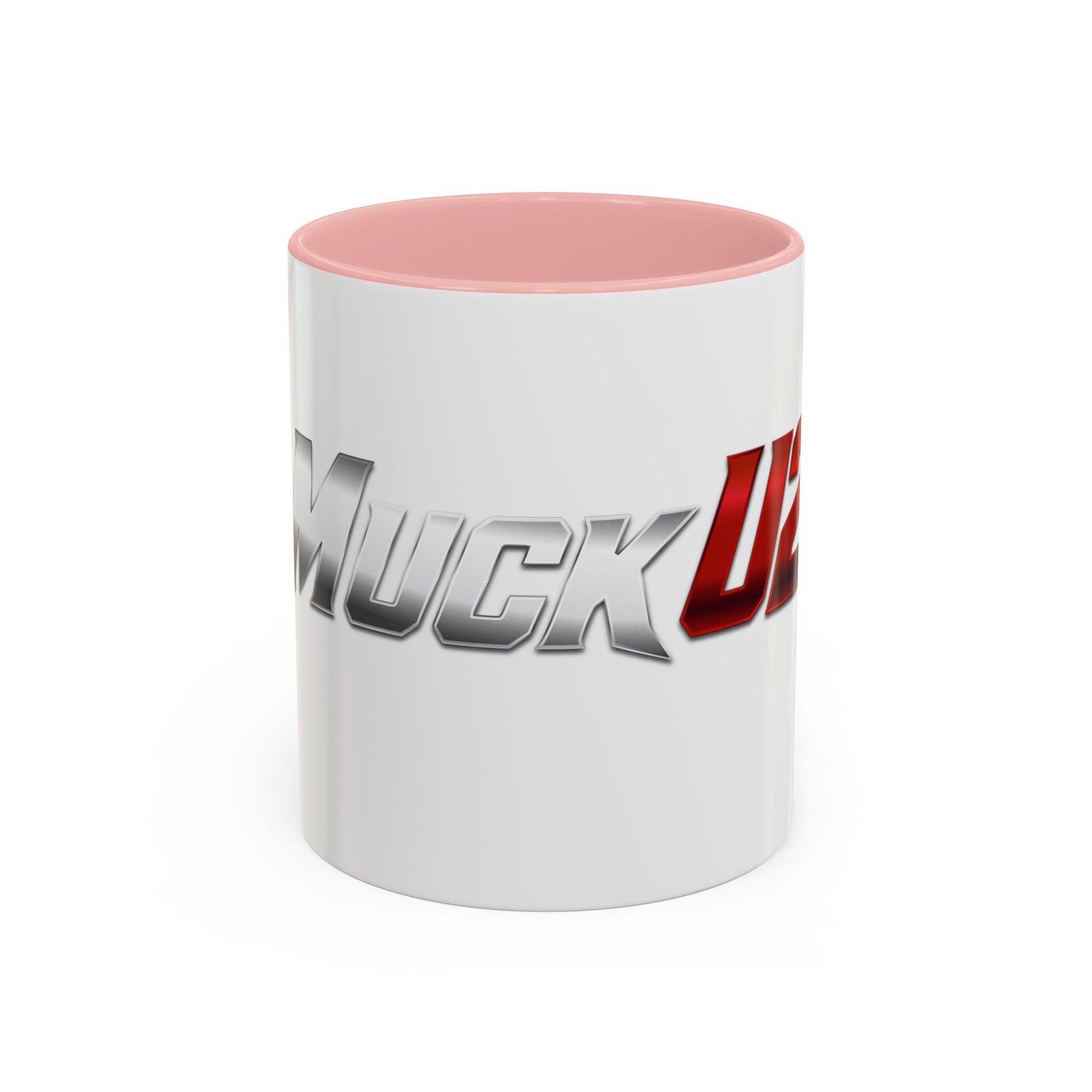 MuckU2 Mug – Silver & Red Logo Poker Coffee Mug