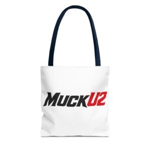 MuckU2 Canvas Tote Bag – Black & Red Poker Logo