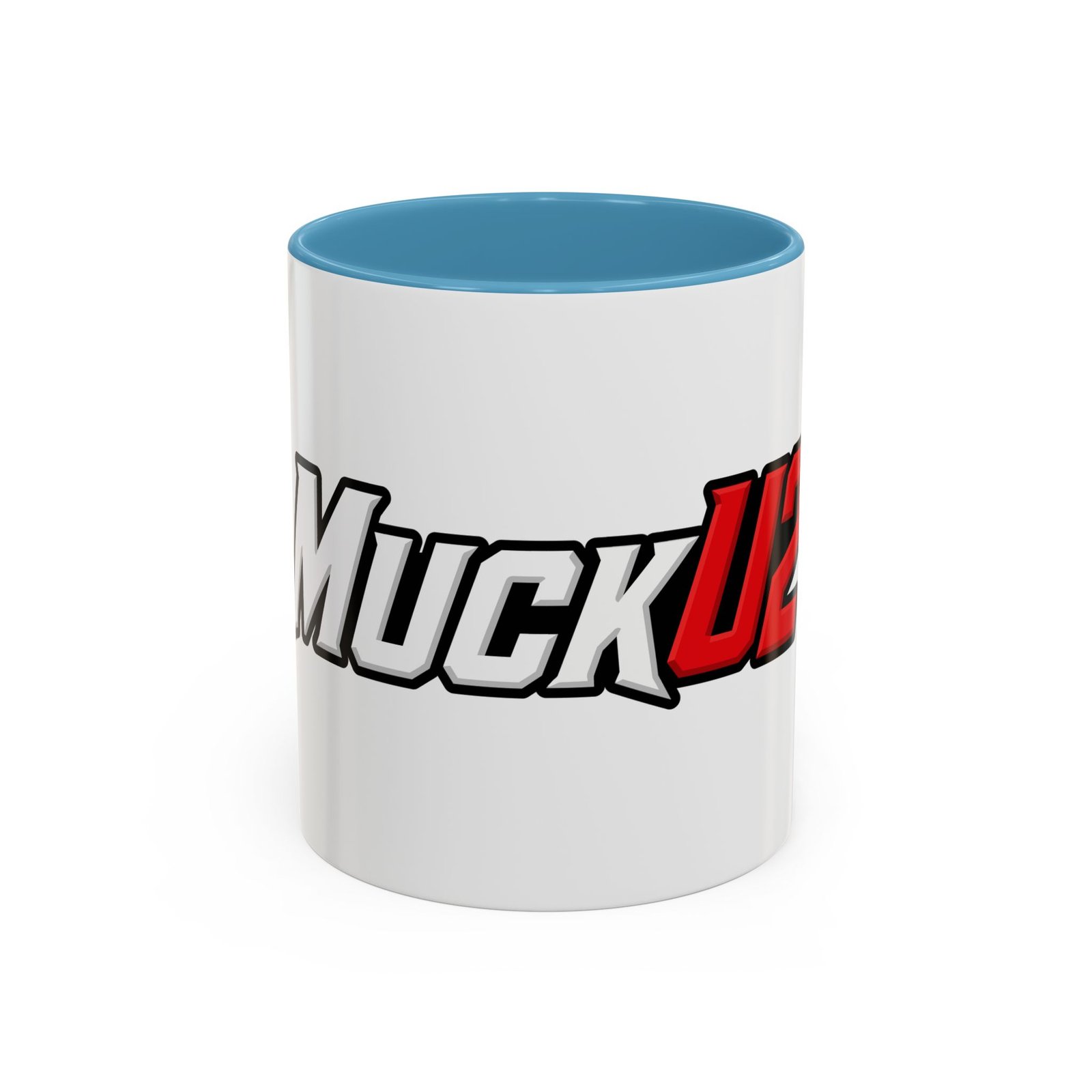 MuckU2 Mug – White & Red Logo Poker Coffee Mug