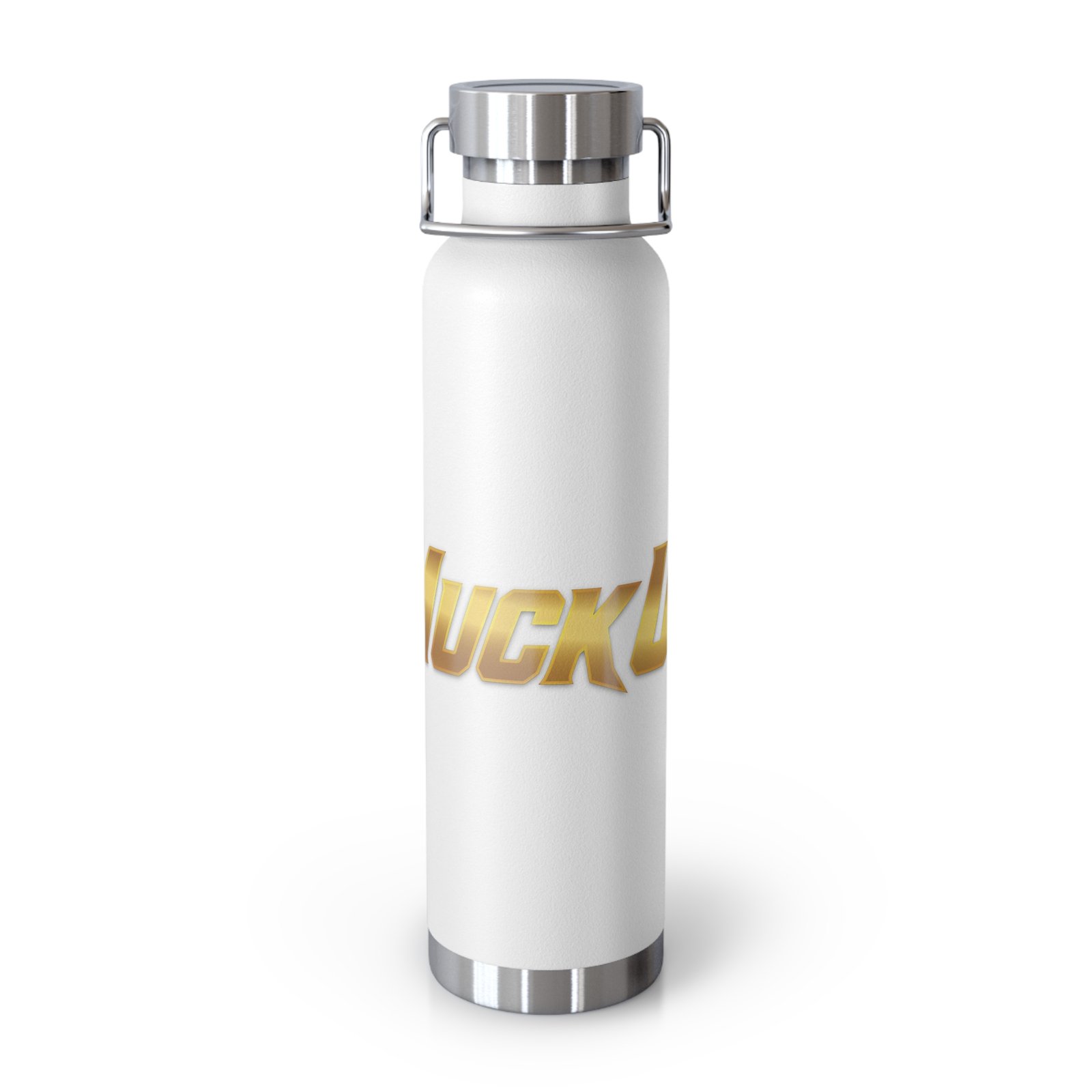 MuckU2 Insulated Water Bottle – Gold Logo