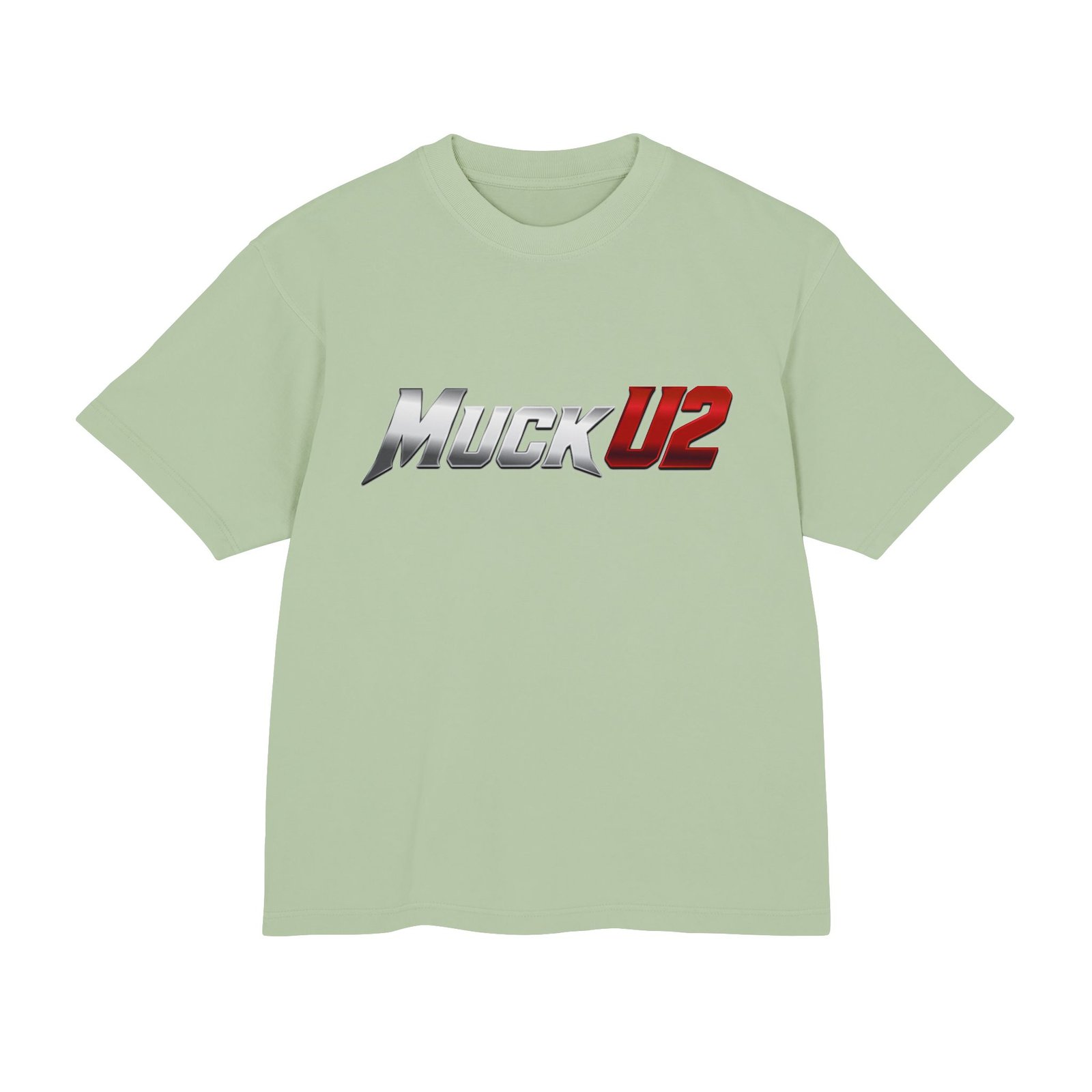 MuckU2 T-Shirt – Silver & Red Logo Poker Tee