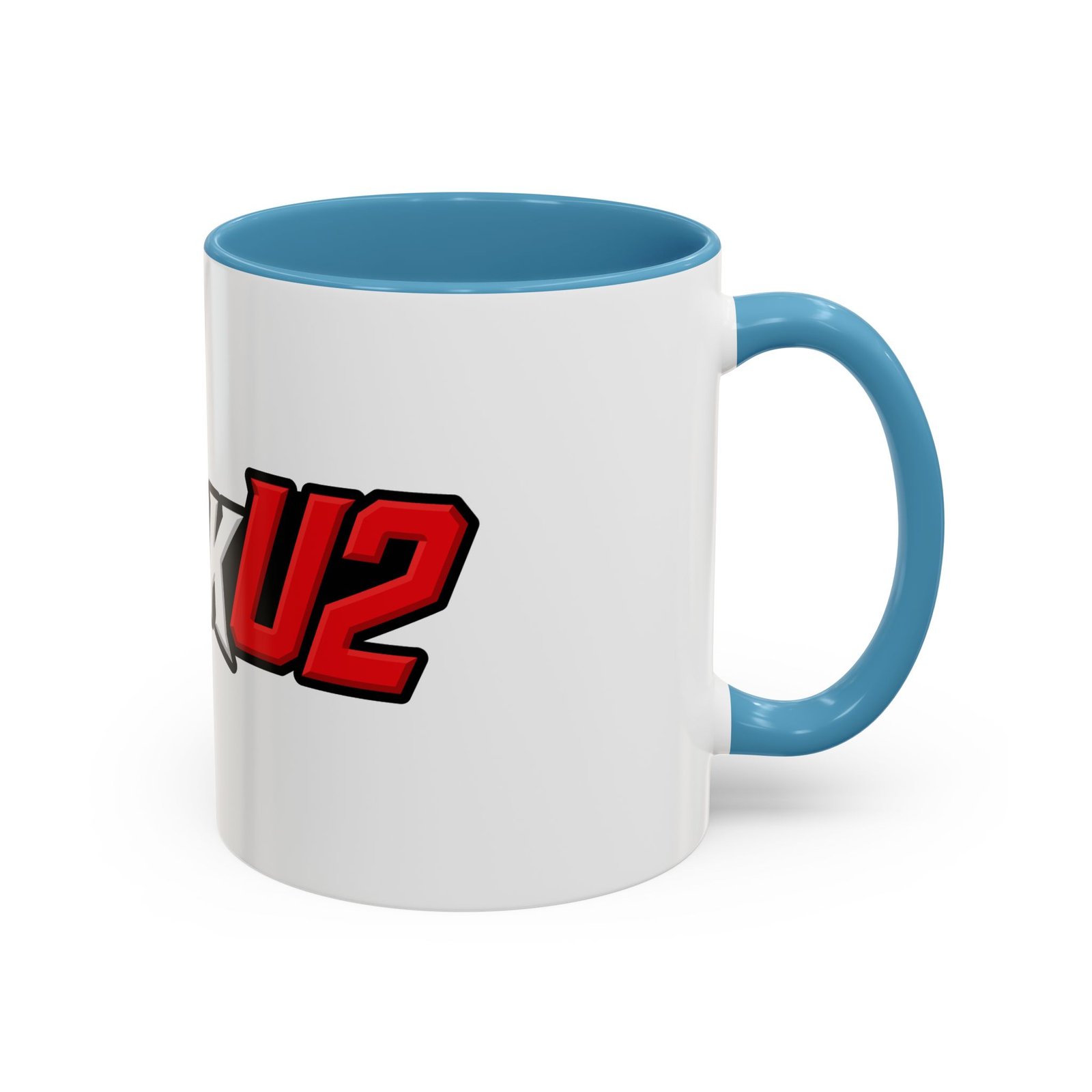 MuckU2 Mug – White & Red Logo Poker Coffee Mug