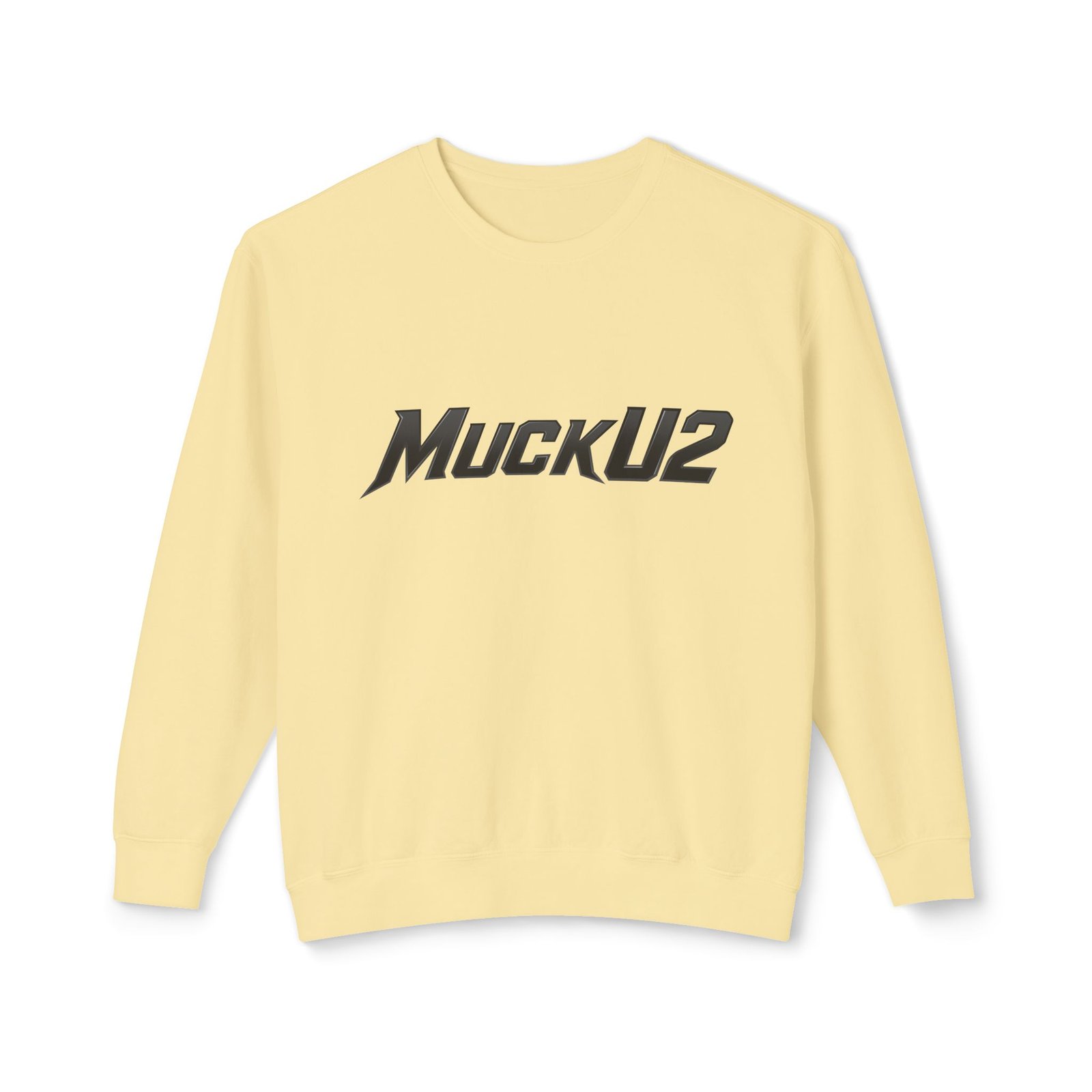 MuckU2 Sweatshirt – Black Logo Poker Crewneck