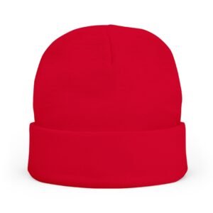 I Just Play Poker Beanie – White & Red Logo