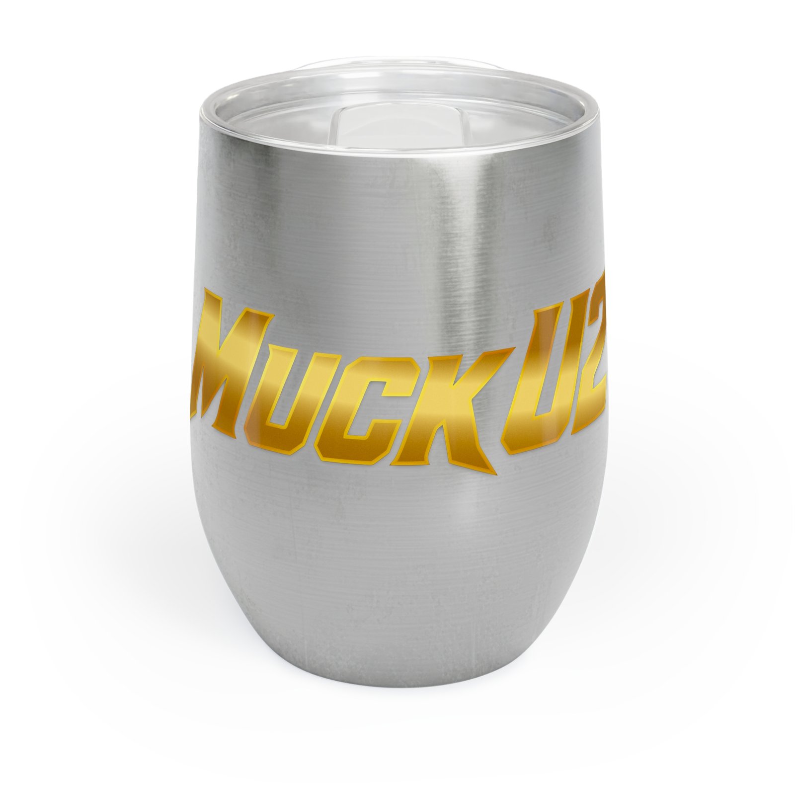 MuckU2 Wine Tumbler – Gold Poker Logo