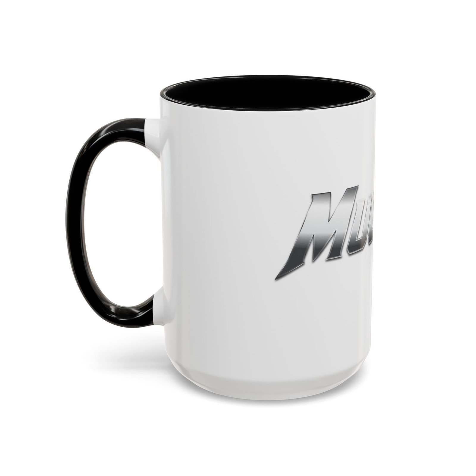MuckU2 Mug – Silver & Red Logo Poker Coffee Mug