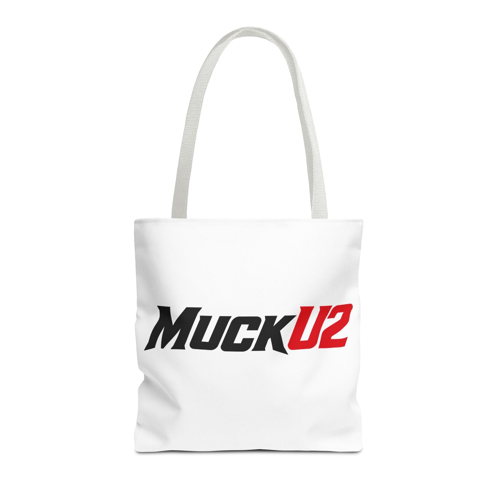 MuckU2 Canvas Tote Bag – Black & Red Poker Logo